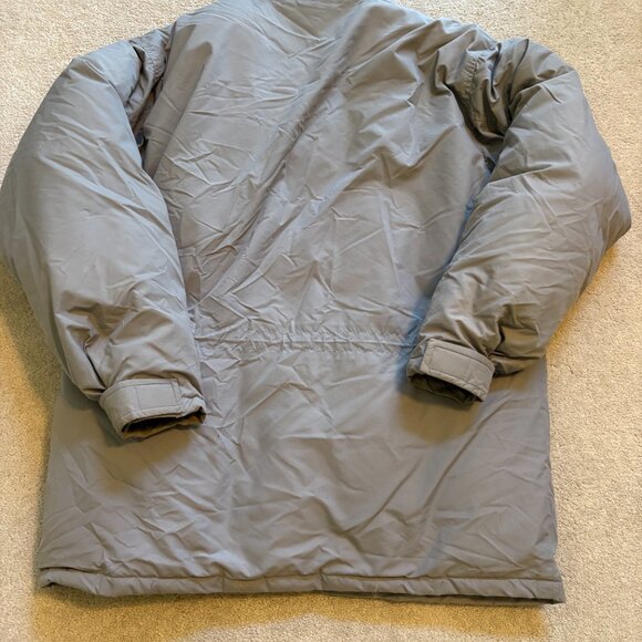North Face Insulated Nylon Winter Coat Men's Size XL Gray & Blue - Picture 7 of 8